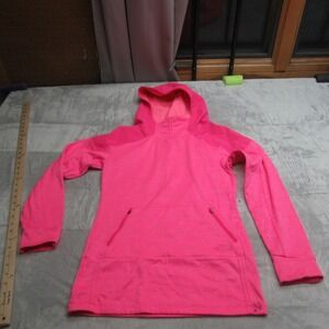 North Face Dynamix Hoodie Womens Small Pink Comfort Pullover Sweatshirt Active
